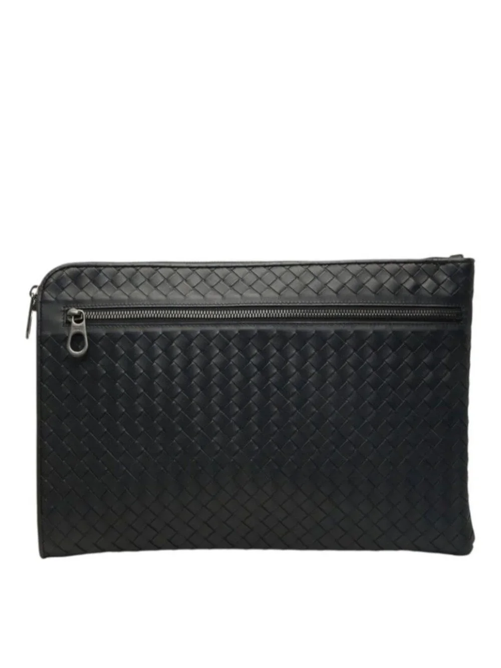 Bottega Veneta Intrecciato Clutch Black Leather